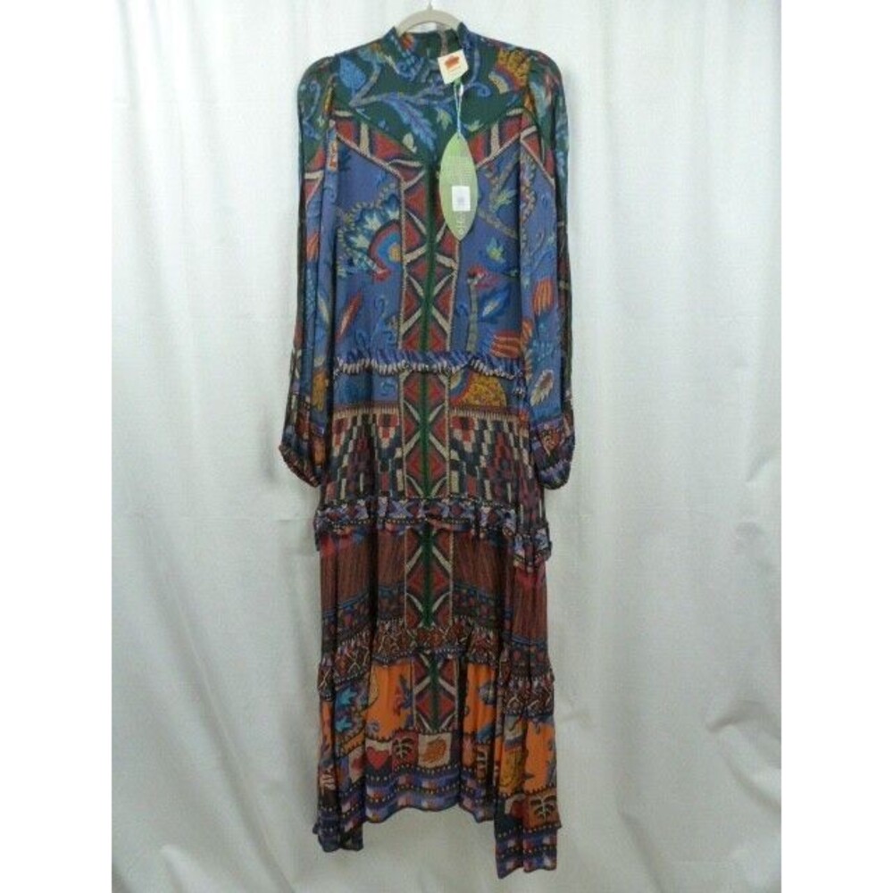 Farm Rio Long sleeve Maxi Dress, Relaxed, Small, New! Retail $335 - Picture 5 of 7